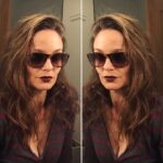 Sarah Wayne Callies Instagram - “gonna brush your hair today?” “nope. you?” “nope. lipstick instead?” “yup yup.” . #gemini