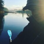 Sarah Wayne Callies Instagram - the fog was so thick today. . i had all this work to do. it was zero degrees. . then sun came out just long enough to set and suddenly i was on the water...