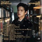 Sattaphong Phiangphor Instagram - อัพเดทเพิ่มเติม * วันที่ 23 พ.ย. ถ่ายรายการ Music School รร.ดุริยางค์ทหารบก วันที่ 24 พ.ย. อัดรายการหมอขอบ่น ตารางงานประจำเดือน พฤศจิกายน 2023 ใครว่างมาเจอกันนะคร้าบ 🖤 #TAOSTPSCHEDULE