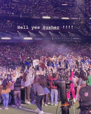 Scooter Braun Instagram - USHER. There is only one. But let’s also address some things no one is talking about. This man is 45 years old and dancing and singing live like he is 20 years old. I repeat… Usher sang LIVE and danced like that the entire set!! He even skated!! He has entertained us all for 30 years and last night he gave a concert in 13 min the world will never forget. It was a celebration of his career and a movement that took place in ATLanta that brought back so many amazing memories for so many of us. I’m proud to call this man my friend and brother. I could not be more proud and happy for you @usher. I love you man! Haha. So much so I let you dress me up as you after the show (slide 9). I have never seen you more amused. Haha. You are the 🐐 my friend. Congratulations again on the incredible Super Bowl performance and that football game they played around it 😄. What an incredible night.
