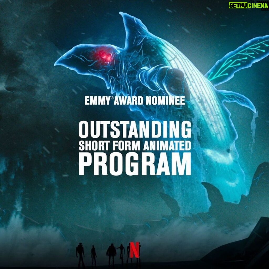 Sebastian Croft Instagram - 2 Emmy Nominations for @lovedeathandrobots !!!! Streaming now on @netflix ❤💀🤖 #lovedeathandrobots