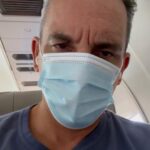 Sebastian Maniscalco Instagram – The mask is not for COVID it’s because someone brought a cat on the airplane and I am allergic to cats! Listen for the MEOWS!