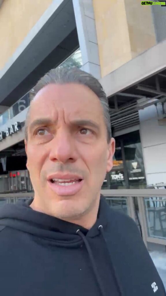 Sebastian Maniscalco Instagram - Don’t you get any points for getting out of bed and going to the actual place. Is it right that online orders go before in-person orders? What’s your take? #ItAintRight
