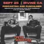 Sebastian Maniscalco Instagram – Podcasting and Punchlines! We’ll be stopping by the @irvineimprov on September 25 at 8PM for a LIVE recording of The Pete & Sebastian Show. Tickets on sale now at SebastianLive.com and bit.ly/PeteAndSebastianLive – capacity is limited. Irvine Improv