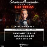 Sebastian Maniscalco Instagram – VEGAS! I’ll be coming back for Live in Las Vegas in 2024 with 12 shows at Encore Theater at The Wynn. Find tickets at SebastianLive.com

January 13 (7:30pm & 10:30pm)
January 14 (7:30pm & 10:30pm)
March 15 (7:30pm & 10:30pm)
March 16 (7:30pm & 10:30pm)
May 25 (7:30pm & 10:30pm)
May 26 (7:30pm & 10:30pm)

Tickets on sale now!