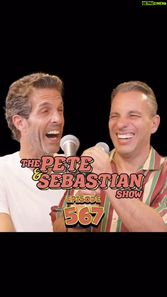Sebastian Maniscalco Instagram - I guess sideburns down to your shoulders and a snakeskin shirt doesn’t gain you entry into sky bar. New #thepeteandsebastianshow recorded from @domsfoods out now! Listen/Watch at link in bio.