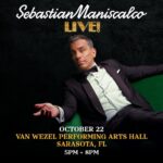 Sebastian Maniscalco Instagram – I’m coming to Sarasota, FL on October 22 for two shows (5PM & 8PM)! Tickets are now sold out, but check out the rest of my live shows at SebastianLive.com