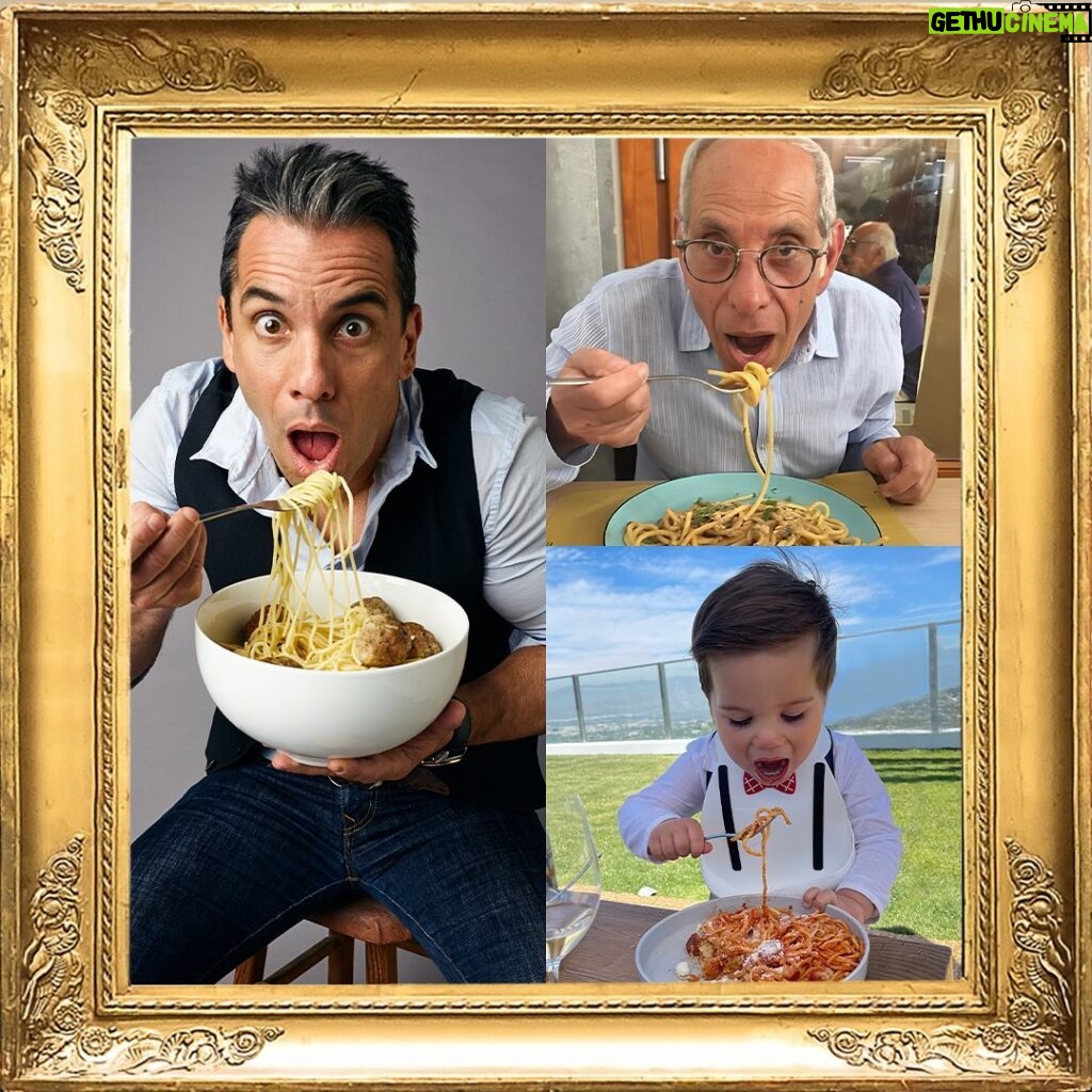 Sebastian Maniscalco Instagram - 3 generations of Maniscalcos. 3 days until the release of About My Father 🍝 #likefatherlikeson #aboutmyfather Tickets at my link in bio.