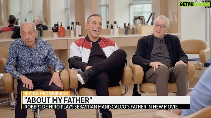 Sebastian Maniscalco Instagram - @sebastiancomedy says it was a “dream come true” to have his father portrayed by Robert De Niro in their upcoming film, @aboutmyfather. The co-stars tell @gayleking about their process — and the advice De Niro shared on set.