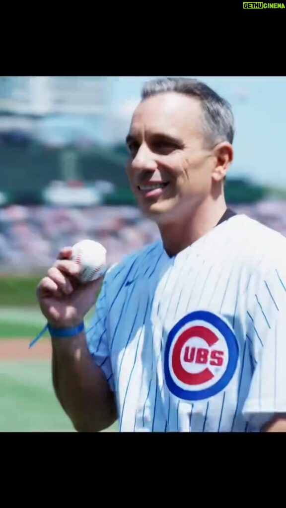 Sebastian Maniscalco Instagram - Athleticism is part of the family! @cubs @mlb @aboutmyfather #AboutMyFather Wrigley Field