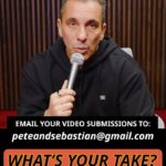 Sebastian Maniscalco Instagram – WHAT’S YOUR TAKE? Email your video submissions asking Pete and I for our take on what’s going on in your life to  peteandsebastian@gmail.com