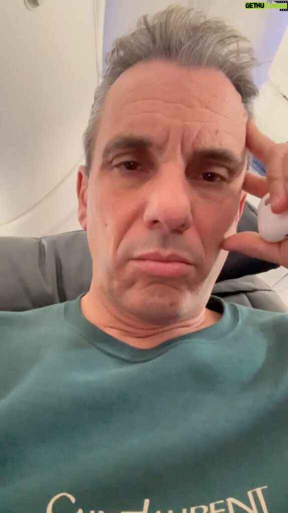 Sebastian Maniscalco Instagram - When a dog’s whimpers take center stage on a flight... Brace yourselves for the ‘Dogs vs. Humans’ showdown! Let the fur-flying debate commence! #ItAintRight