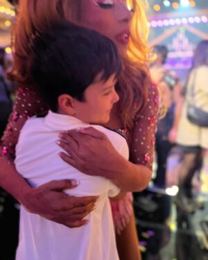 Selma Blair Instagram - Congratulations @charlidamelio. A genius of a dancer, elegant and kind, you deserve all the success in everything you engage in. I love you. What a time it has been. Lasting friends have been found, and I believe the adventures have only just begun. @itsshangela, you have enchanted us all. @gabby.windey, beyond adored, hysterical, and wonderful, you, with the legs to the North Pole. And @mrbradybaby, the one with limitless brilliance, each of you had proven to be the top shelf stuff! And the rest of us losers, I love you beyond. @sashafarber1 … I know where you live. 

Image Descriptions:

Image 1: Charli D’Amelio, Selma and Arthur are standing onstage at DWTS. Charli is on the left in a yellow dress with her dark hair pulled back holding the mirror ball trophy. Selma is standing in the middle in a blue dress with side cutouts, has short blonde hair and is holding her phone up taking a selfie with Charli and Arthur. Arthur has brown hair and is standing on the right wearing all white looking up at camera.

Image 2: Arthur is standing on left while Teresa Giuduce, who is wearing a short gold dress, leans down and kisses him on cheek.

Image 3: Daniel Durant has brown hair and is standing on the left in a blue shirt next to Selma. They are on the ballroom floor.

Image 4: Selma is sitting on the left while Wayne Brady stands on the right wearing a gold jacket.

Image 5: Arthur is standing on the stairs outside wearing a mask while Gabby Windey is kneeling down next to him. She is wearing red and black.

Image 6: Arthur is standing on stage hugging Shangela.

Image 7: Cheryl Burke is on the left. She has light brown hair and is wearing a one shoulder sparkly dress. Selma is next to her on the right. 

Image 8: Selma is on the left holding a drink while looking up at Sasha. He is seated and has dark hair and a dark shirt.

Image 9: Selma is on the left looking at the camera smiling. She is next to Jordin Sparks who has long dark hair pulled back and is wearing a gold dress. 

Image 10: Video of Selma and Arthur going outside while members of the DWTS crew applaud her.