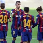 Sergio Busquets Instagram - Contento por la victoria y por estar de nuevo ayudando al equipo #forçabarça 🔵🔴