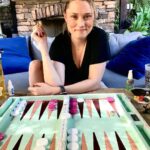 Seth Green Instagram - Quarantine activity: backgammon My awe and frustration with how often @claregrant rolls doubles. Thanks for the gorgeous kit @backgammonbaby