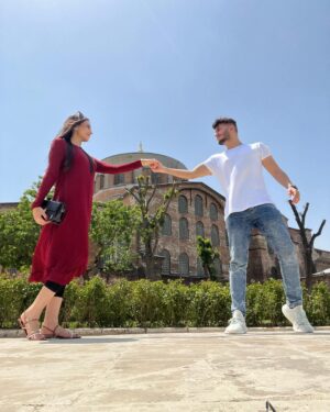 Shahveer Jaffery Instagram - 2 years of love, happiness, memories and travel. Happy 2 years of life ❤️ @ayeshabeigs