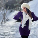 Shama Sikander Instagram - Walking in a winter wonderland ❄️ . . . #winters #Courchevel #france #shamasikander Courchevel, France