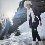 Shama Sikander Instagram - Walking in a winter wonderland ❄️ . . . #winters #Courchevel #france #shamasikander Courchevel, France