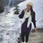 Shama Sikander Instagram - Walking in a winter wonderland ❄️ . . . #winters #Courchevel #france #shamasikander Courchevel, France