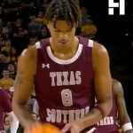 Shaquille O'Neal Instagram - Shaqir O’Neal, the youngest son of Shaquille O’Neal, is making his mark with the Texas Southern Tigers. Standing tall at 6’8 », he dominates as a versatile wing player. With a potent three-point shot and an aggressive attacking style towards the rim, he exhibits immense scoring potential. Moreover, his defensive prowess adds depth to his game, making him a formidable presence on both ends of the court. Keep an eye on this rising star as he continues to showcase his talent and potential on the basketball court.