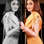 Shefali Jariwala Instagram - Golden hour ! @isinghphotography Styled by @stylebytanii Look @arokaofficial Jewellery @rimayu07 @makeup.yasmin @rehanna.sayyed_thehairstyles @farukh.shaikh . . . #workmode #delhidiaries #ootd #instafashion #gold #love #thursday #pic