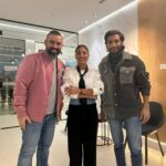Shejoun Instagram - لقائي معاهم نجاحه مثمر مسلسل (بيبي للحياة بقية) و الى اليوم احتفي في نجاحنا و العمل له مكانه خاصه في قلبي 🤍 الفنان الصادق و الحساس المايسترو بشار الشطي و الكاتب المبدع و المتميز احمد العوضي شكرا لكم لاستضافتي في هذا المشروع الراقي و الجميل مثلكم اتمنى لكم كل التوفيق و النجاح إنتظرونا قريبا 🎬🤍