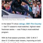 Shemar Moore Instagram - Ayyeee!!! Thank you to the Homies, Fans, n Baby Girls for tuning in to the Season 7 premiere last night!! We came out SWINGING beating our Finale numbers from last season!!! We wouldn’t be here without ALL of YOU!!! Keep showing up and showing out!! Let’s go #swatfam 🙏🏽👊🏽💪🏽 Much Love 💛