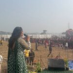 Shubhi Sharma Instagram - new year grand first show in Nepal Thanks all audiences & bhojpuri cinema lovers and thanks @ranjan_sinha_pro #bhojpurireels #bhojpurisong #nepal #event