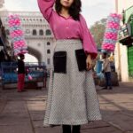 Shweta Tripathi Instagram - In the land of candy floss, be a candy boss! 🎀🎠 _____ Wearing Shirt & Skirt @lovebirds.studio Earrings: @lovelate20s Footwear: @theatre.xyz _____ Photography : @abhijeetanand_ Styling : @shahriyar_Adil Styling team : @pratimajukalkar Hair & Makeup : @sofiexhmu__ #Reverieindia #Reveriefebcover #ShwetaTripathiSharma#lovelate20s #theatrexyz#HomegrownMagazine #VocalForLocal #digitalcover #heritage #charminar #hyderabad