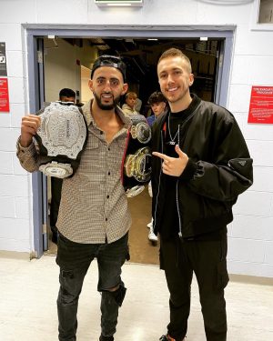 Simon Minter Instagram - Slim said he was scared to fight me. 

Huge thanks to @misfitsboxing for tonight, and congrats to Slim on the W