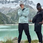 Simon Minter Instagram - Just wanted a nice photo in front of the lake.