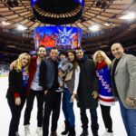 Skylar Astin Instagram - Luca On Ice / Luca Courtside / Luca On The Tron 🏀 ⛸️ 💙 📸 @mfarsi for @thegarden Madison Square Garden