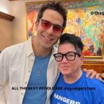 Skylar Astin Instagram - Last night was 10/10! The @nyrangers advance in the playoffs! Swipe for Team Synergy and @gatenm123 and I’s costume change to switch up to the Juju!! 🔴🔵 📸 @mfarsi Madison Square Garden