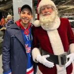 Skylar Astin Instagram – Nothing better than Knicksmas at @thegarden 💙🧡❤️ Madison Square Garden