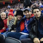 Skylar Astin Instagram – Nothing better than Knicksmas at @thegarden 💙🧡❤️ Madison Square Garden