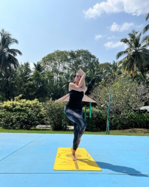 Sonnalli Seygall Instagram - Choose the correct order & vote! 
(Last photo just for kicks. Ignore)
A. Eagle pose, Lion pose, Cat pose, Lizard pose
B. Lion pose, Lizard pose, Cat pose, Eagle pose
C. Lizard pose, Cat pose, Eagle pose, Lion pose