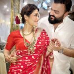 Sonu Kakkar Instagram - Happy Karwa Chauth♥️🫶🏻🌙 Saree @roopmilanofficial Blouse @purvisethiacouture Hair by @flawlesshair_by_sharmila Jewellery @kushalsfashionjewellery Styling @styleitupwithraavi @littlepuffsofhappiness