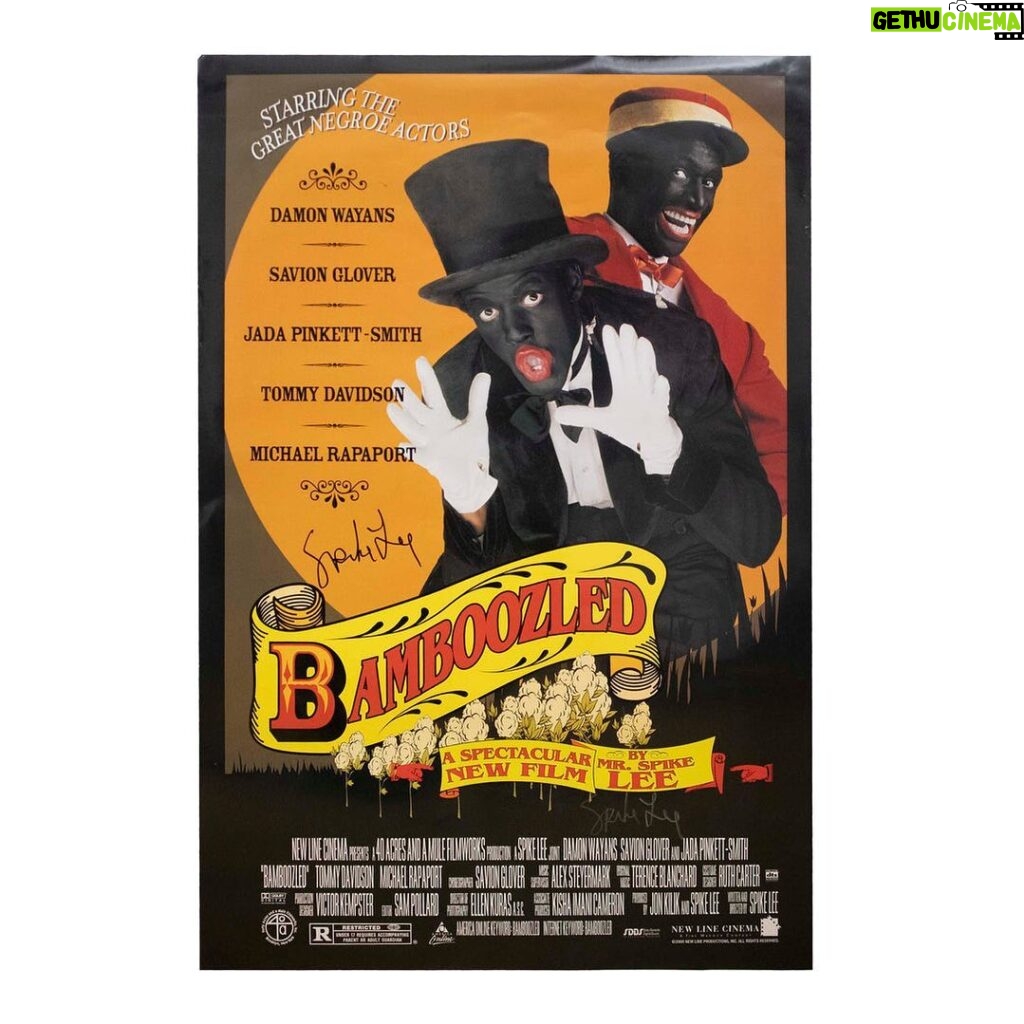 Spike Lee Instagram - Here’s Your Chance To Own The Original One Sheet For BAMBOOZLED On Its 23rd Anniversary. This Joint Was Slept On And Will Make For A Great Piece To Have In Any Cinephiles Collection. Each Print Will Come Personally Signed To You By Me. Get Yours At #SpikesJoint While You Can Click The Store Link On IG Story And In The Bio