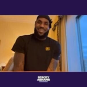 Stacey Abrams Instagram - Georgia, it's game time. Let's put our power forward to vote and win this election tomorrow. Thank you @kingjames for the support. Grateful to have you on #TeamAbrams! Find your polling locations here. staceyabrams.com/voting