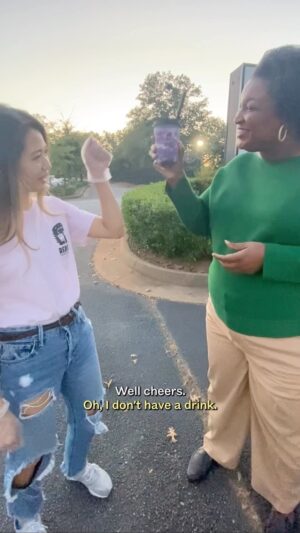 Stacey Abrams Instagram - I tried boba for the second time recently, and it was really good. I was also glad to hear more about Christine’s story, a first-time small business owner who dreams to bring her community together through a delicious drink.