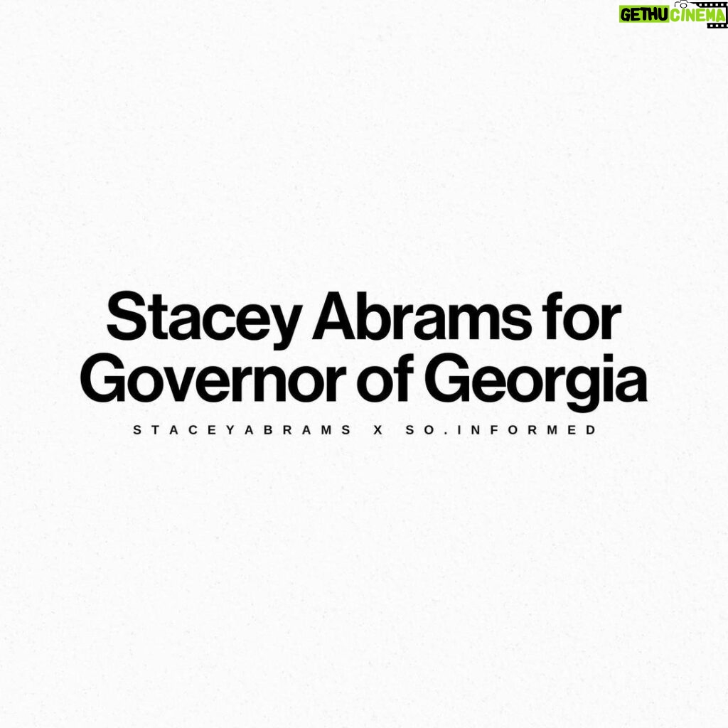 Stacey Abrams Instagram - Stacey Abrams is running to unseat Georgia Governor Brian Kemp in one of the most important races this November. For more information about voting in Georgia, visit mvp.sos.ga.gov