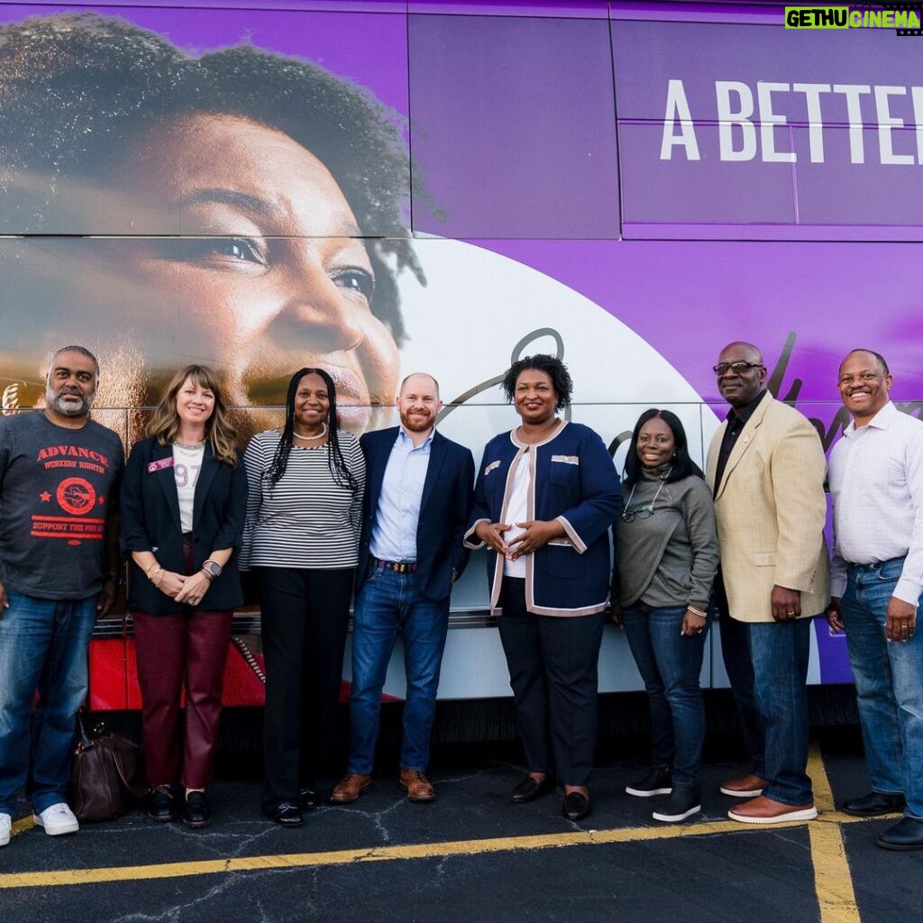 Stacey Abrams Instagram - Canton and Powder Springs, your energy was incredible yesterday. Join us on the #LetsGetItDone Early Vote bus tour. Meet us in Buena Vista, Americus, and Albany today. staceyabrams.com/bus-tour