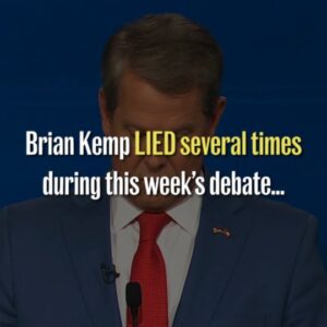 Stacey Abrams Instagram - Brian Kemp lied multiple times during our debate this week. 

But let’s set the record straight: I am the only candidate for governor in Georgia who is working to build a state where we can all thrive with education, health care, housing, and a good living. #OneGeorgia