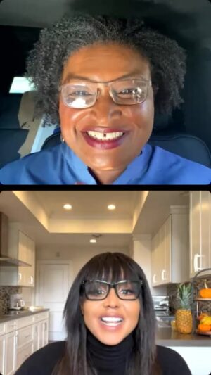 Stacey Abrams Instagram - Here’s the Thing w/Toni Braxton - EDAY edition