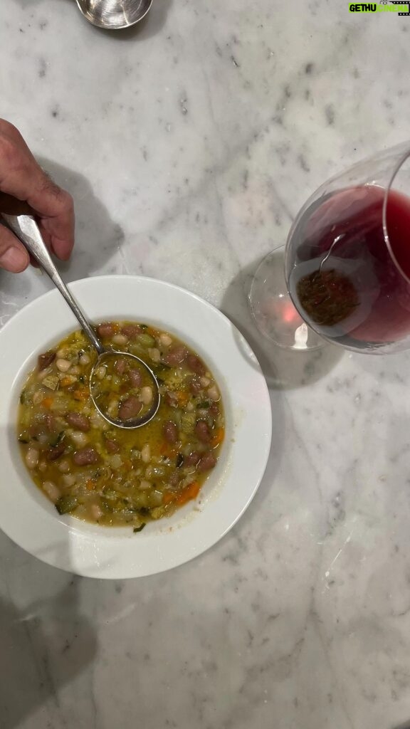 Stanley Tucci Instagram - minestrone. London, United Kingdom