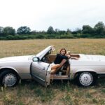 Stefanie Giesinger Instagram - anzeige | Love story of bub & me for @mercedesbenz_de shot by angel @stephie.braun 🪩 missing this summer with baby-🏎️ already 💔 7️⃣7️⃣7️⃣ Styling @peninahamanda Hair&Makeup @michael.mua #shesmercedes Berlin, Germany