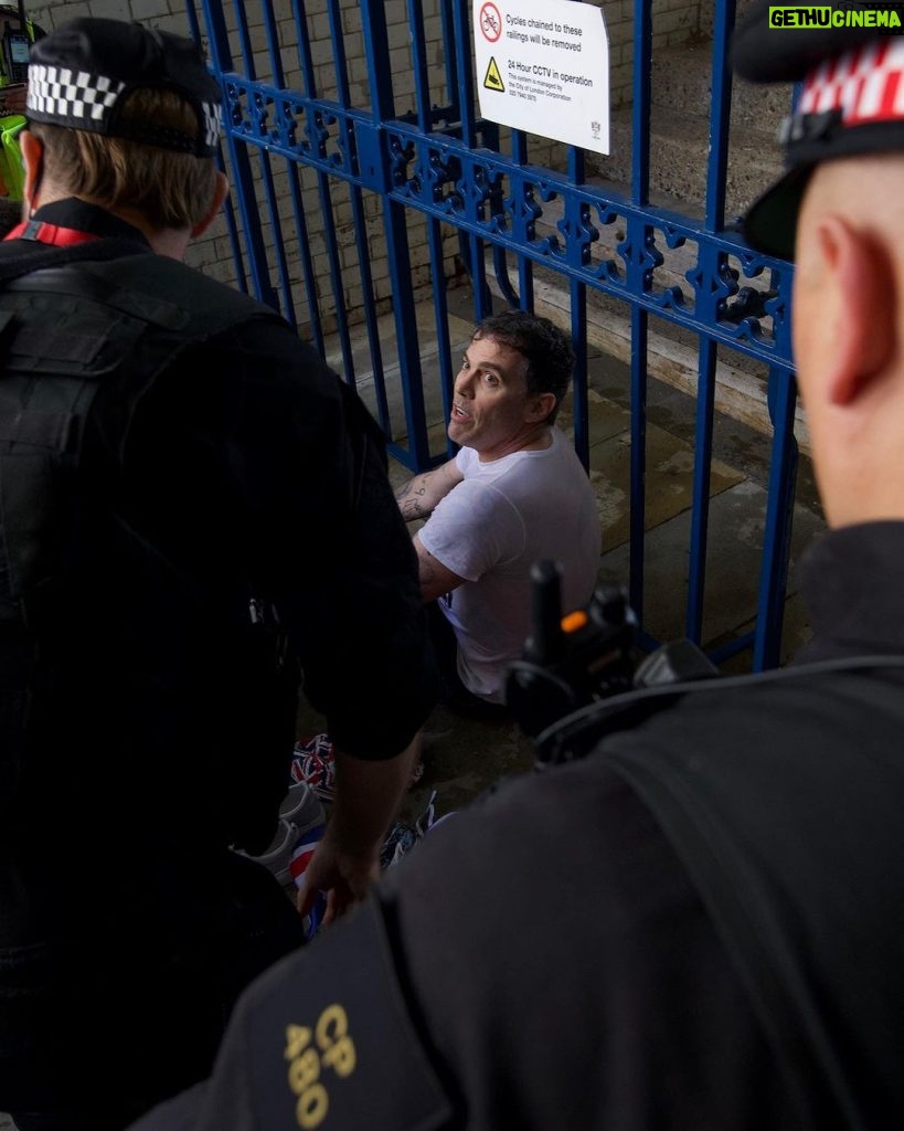 Steve-O Instagram - I was detained by police after doing this jump off the Tower Of London Bridge yesterday, but they were totally cool, and understood that I’m just super excited to be taping my THIRD (and craziest by far) comedy special on Friday, July 14 in London (where I was born!) This incredible photo sequence was shot by @petejobson, and the photo from above was shot by @mikechudley. What an epic day yesterday was! PS— the video of this is in my stories!