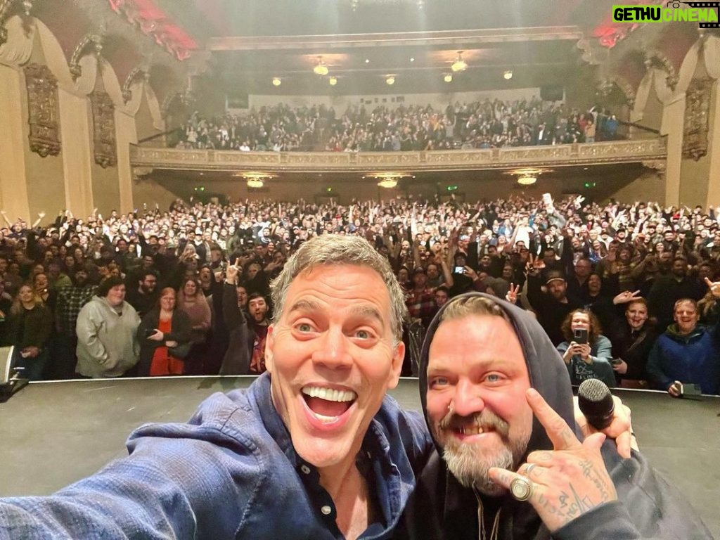 Steve-O Instagram - So far, so good on the “Best Behavior Tour”… Way to go @bam__margera (@captiancreamstain)!