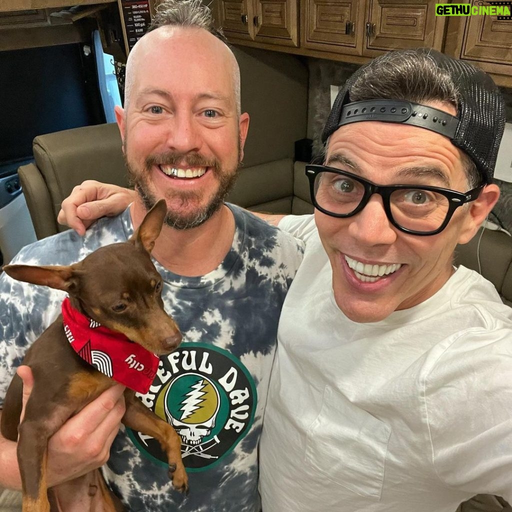 Steve-O Instagram - Look who just joined me on tour! @dangerehren (the absolute MVP of #JackassForever), with his terribly unfortunate balls, is opening my shows for the next five nights, through Richmond, VA! Yeah dude!!!