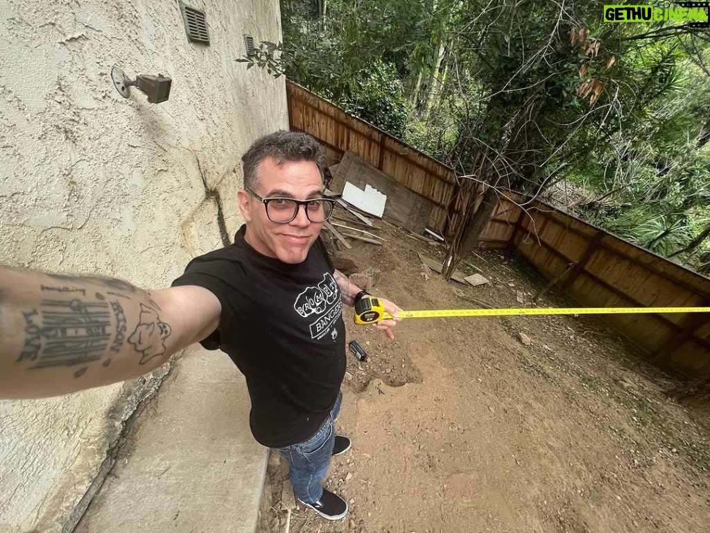 Steve-O Instagram - Get a load of this sick ass slide show! My backyard got epic AF! Yeah dude!!!